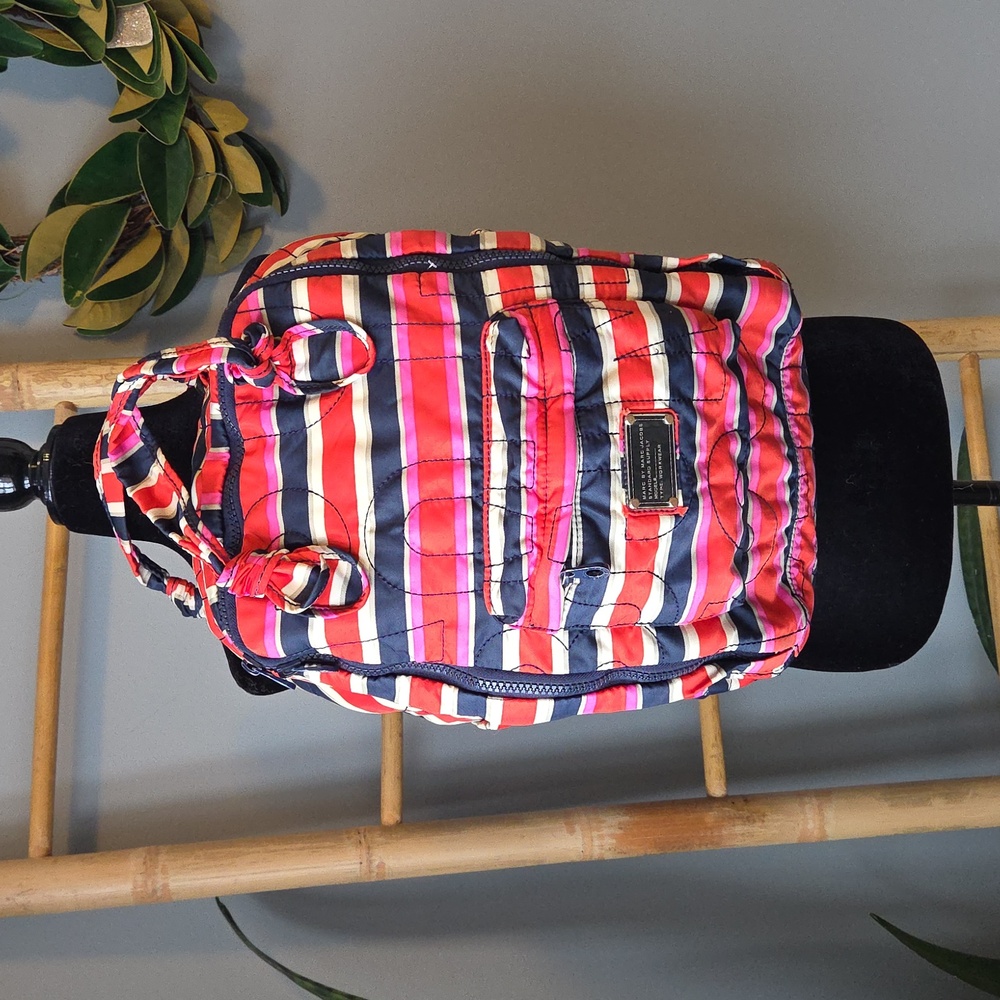Marc Jacobs Multicolrlor Stiched Logo Convertible Backpack